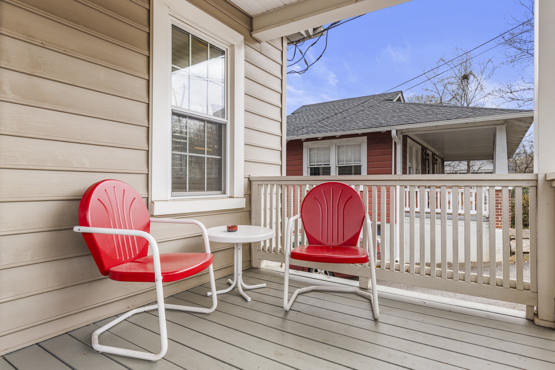 Your porch, minutes from Main Street